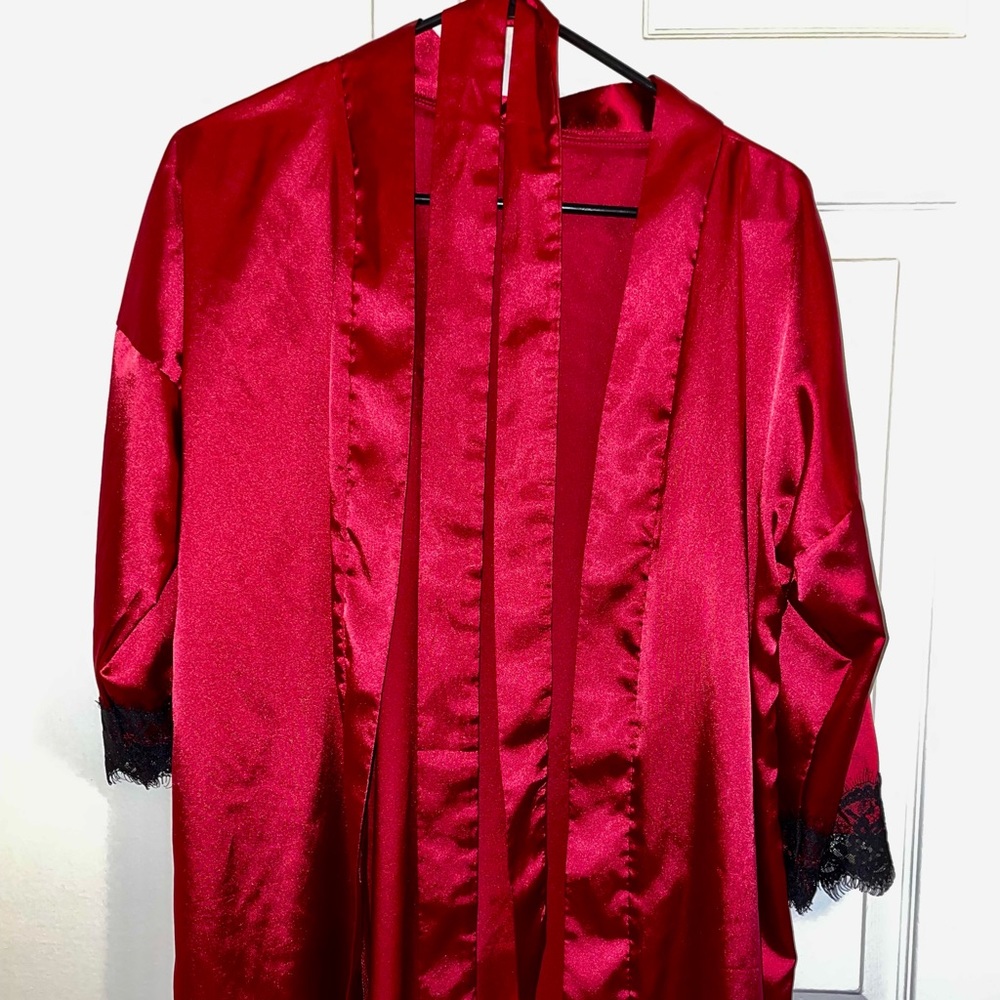 Silk and Lace Robe